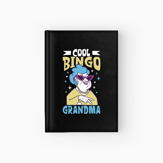 Bingo Card Game Grandma Bingo Player Bingo Cards Hardcover Journal