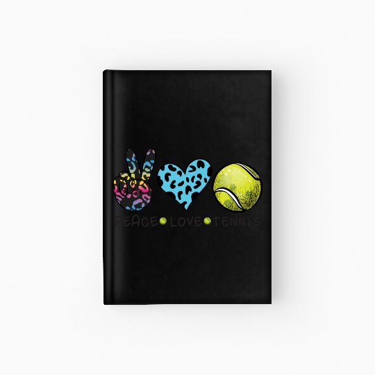 Peace Love Tennis 2 Hardcover Journal