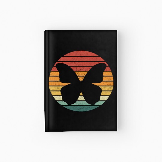 Butterfly Lover - Vintage Sunset Butterfly Hardcover Journal