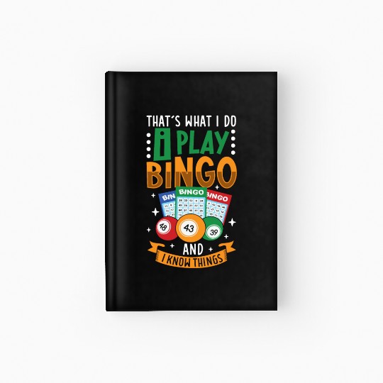 Bingo Card Game Grandma Bingo Player Bingo Cards Hardcover Journal