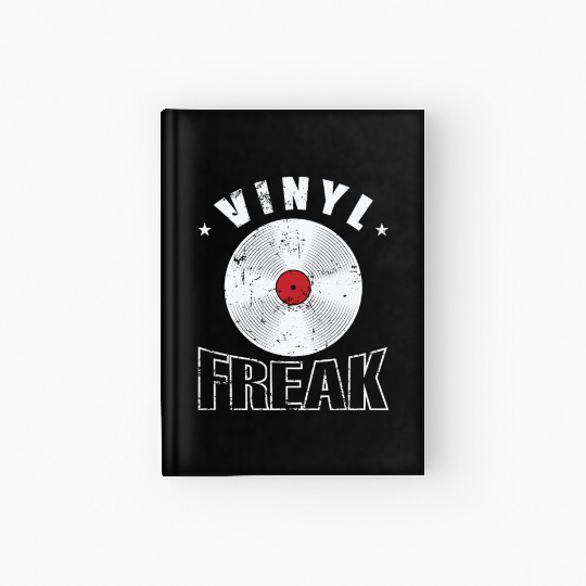 Vinyl Freak Vinyl Record Music Sound Carrier Hardcover Journal