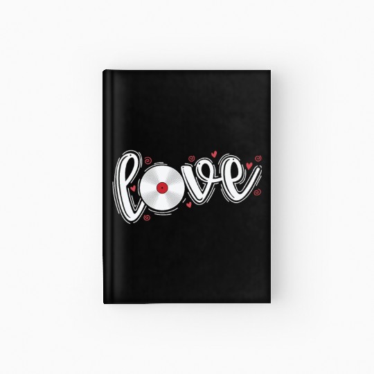 Love Vinyl Record Music Sound Carrier Hardcover Journal