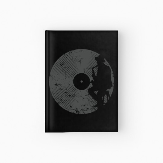 Blues or Jazz on Vinyl Record Hardcover Journal