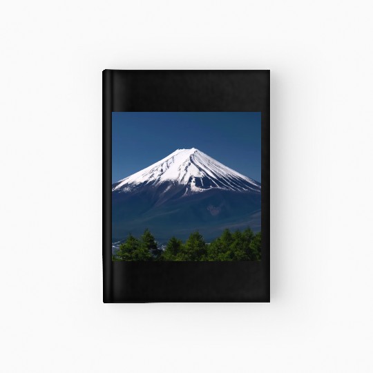 Mount Fuji Japan Panorama Souvenir Travel Trip Hardcover Journal