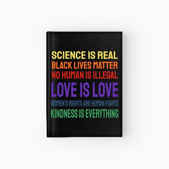 Science Is Real Black Lives Matter Hardcover Journal