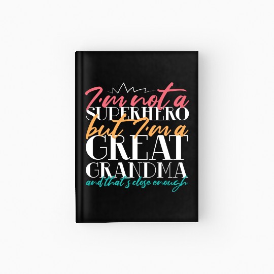 Superhero Great Grandma Hardcover Journal