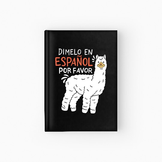 Spanish Teacher Llama Hardcover Journal