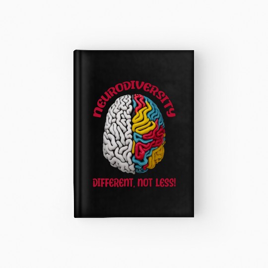 "Different, Not Less" Neurodiversity Hardcover Journal