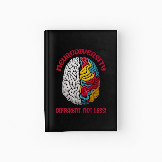 "Different, Not Less" Neurodiversity Hardcover Journal