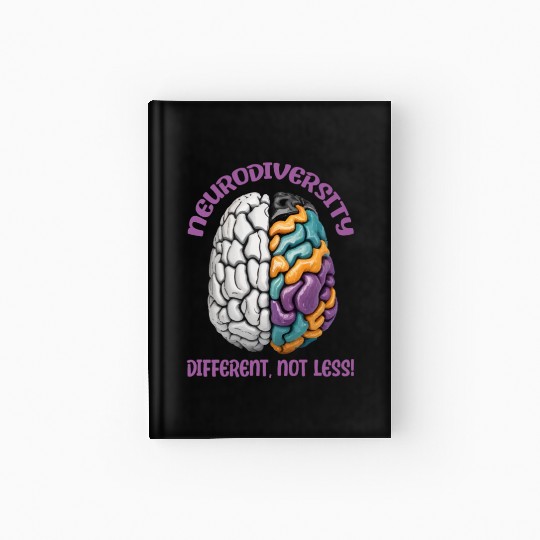 "Different, Not Less" Neurodiversity Hardcover Journal