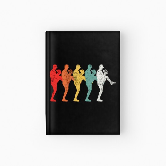 Baseball Pitcher Vintage Hardcover Journal