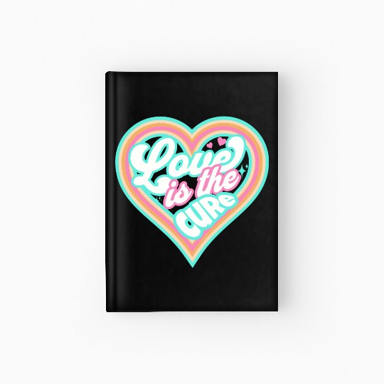LOVE IS THE CURE (blue) Hardcover Journal