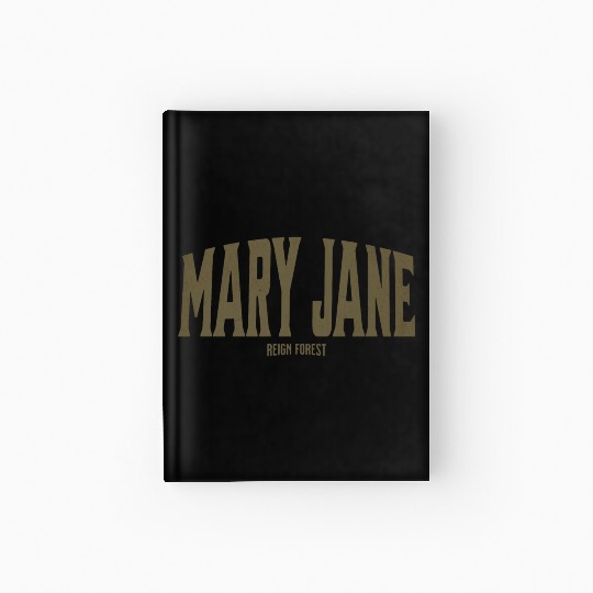 Mary Jane Marijuana Funny Graphic Hardcover Journal Hardcover Journal