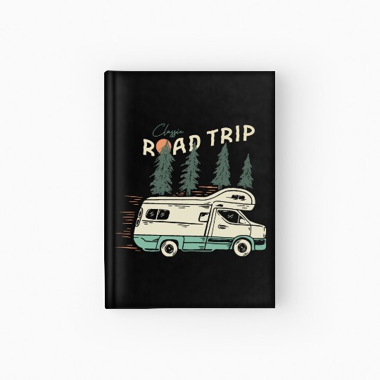 Classic Road Trip Hardcover Journal