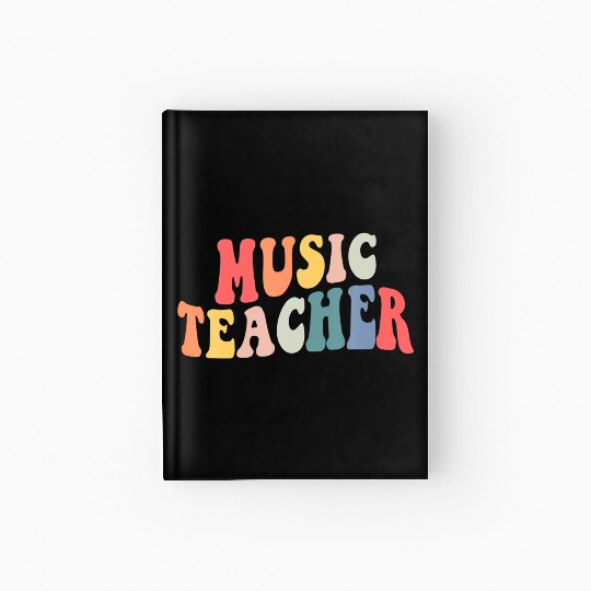 Groovy Music Teacher Team Back To School Hardcover Journal