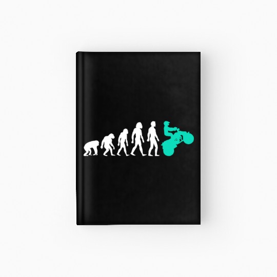 ATV Evolution Four Wheeler Quad Biker Rider Hardcover Journal