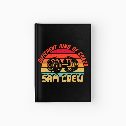 Workout Squad 5 AM Crew For Funny Gym Saying Retro Hardcover Journal