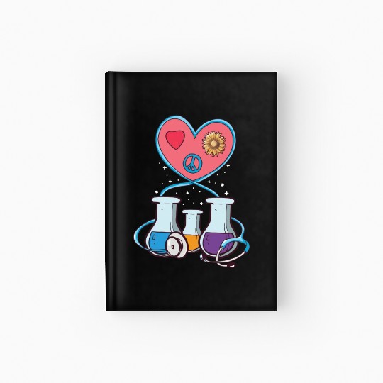 Medical Laboratory Science Heart Cartoon Hardcover Journal