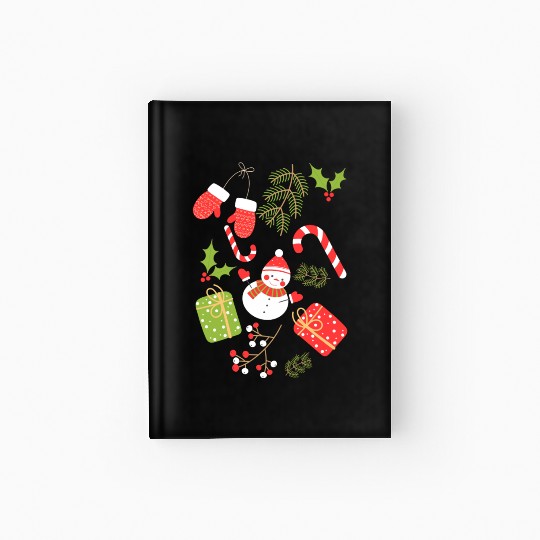 Christmas Time - Christmas Tree Decorations Hardcover Journal