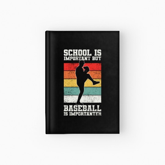 Baseball Pitcher Baseball Player Hardcover Journal