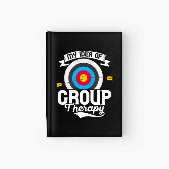 My Idea Of Group Therapy Bow & Arrows Target Arche Hardcover Journal