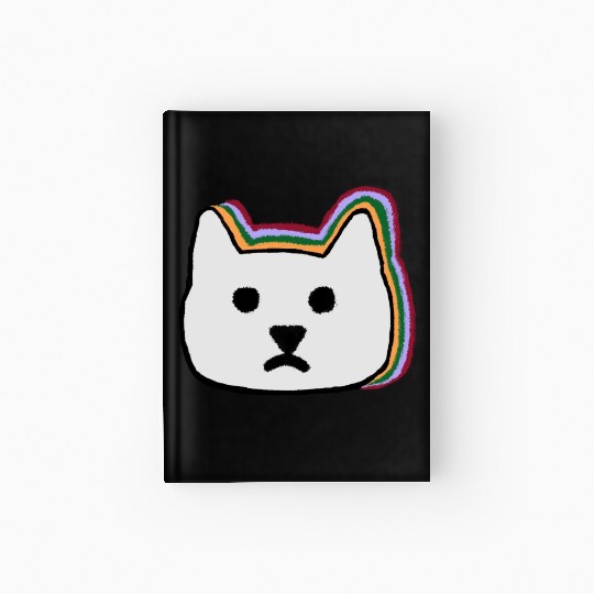 cat face Hardcover Journal