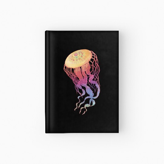 Colorful Jellyfish Hardcover Journal