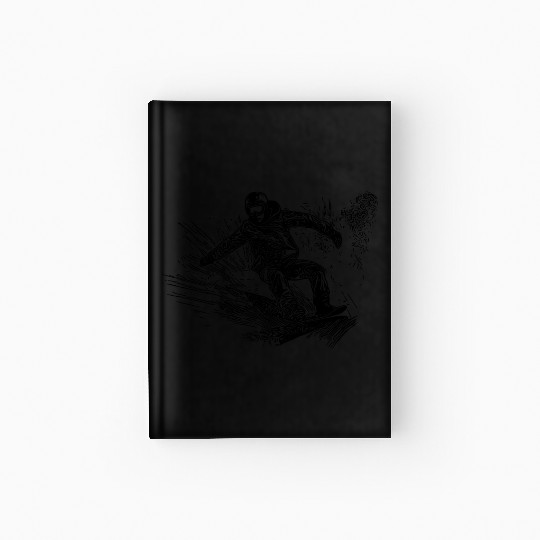Snowboarding Ride Style Deep Snow Snowboard Move Hardcover Journal