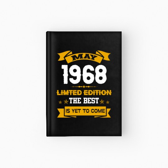 May 1968 Birthday Surprise Hardcover Journal