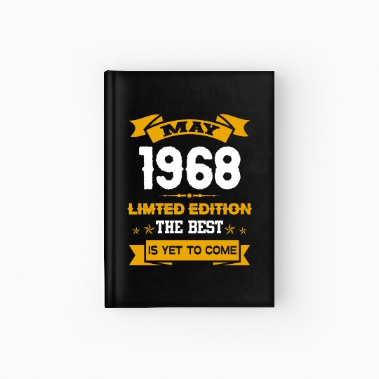 May 1968 Birthday Surprise Hardcover Journal