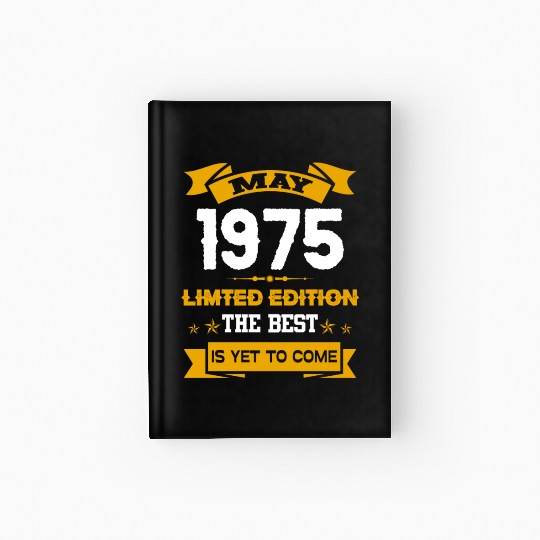 May 1975 Birthday Surprise Hardcover Journal