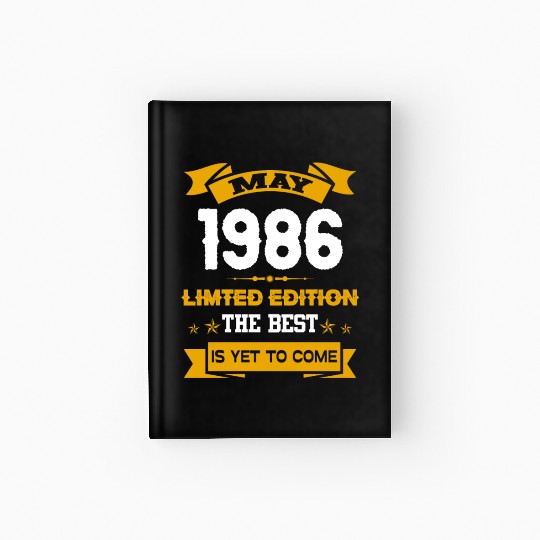 May 1986 Birthday Surprise Hardcover Journal