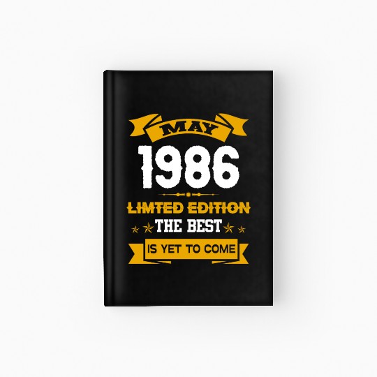 May 1986 Birthday Surprise Hardcover Journal