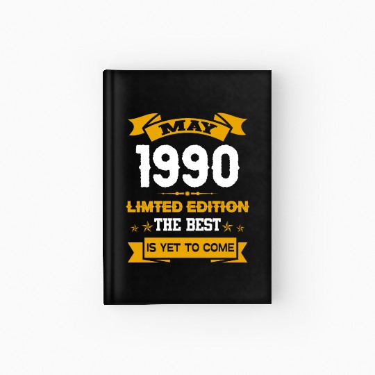 May 1990 Birthday Surprise Hardcover Journal