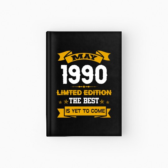 May 1990 Birthday Surprise Hardcover Journal