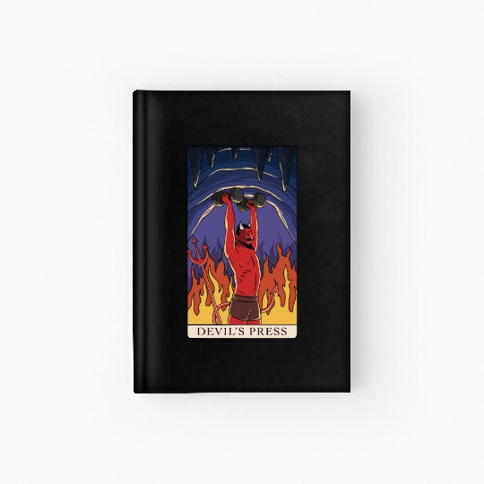 Tarot Devils Press Fitness Gym Bodybuilding Hardcover Journal