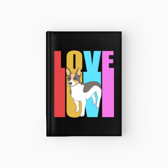 Rattie Dog Pet Puppy I Love My Rat Terrier Hardcover Journal