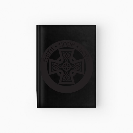 Timeless Celtic Cross With Celtic Knots Faith Hardcover Journal