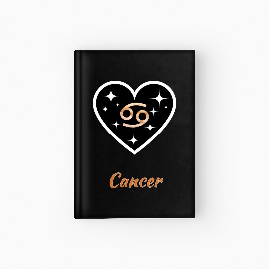 CANCER ZODIAC SIGN, astrology, birthday Hardcover Journal