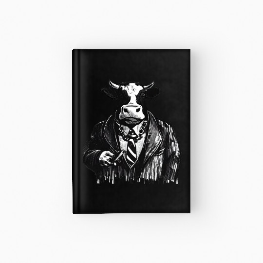 COW MOBSTER COW AS MOB BOSS COW A NOSTRA Hardcover Journal