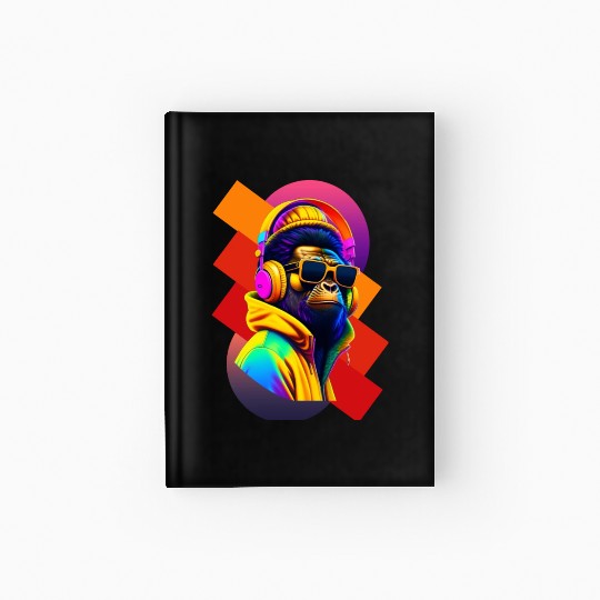 Step into the Future with Ape-Inspired Cool Outfit Hardcover Journal