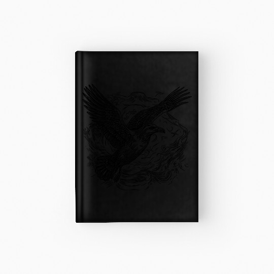 Flying Seagull Over The Sea Hardcover Journal