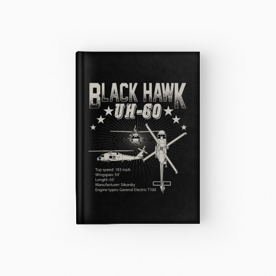 Sikorsky UH 60 Black Hawk Hardcover Journal