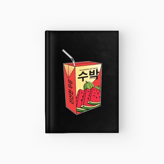 K Pop Watermelon Drink Korea Kpop Korean Drink Hardcover Journal