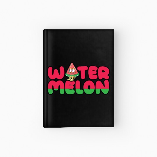 Sweet watermelon typography. Hardcover Journal