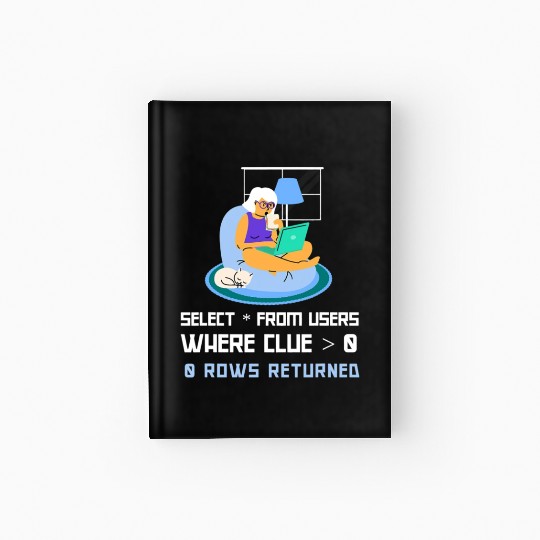 Computer Science Programmer IT Nerd DBA Hardcover Journal IT