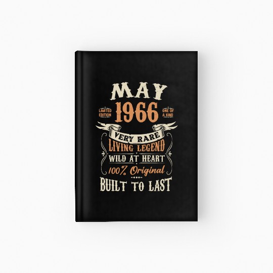 May 1966 Birthday Surprise Hardcover Journal