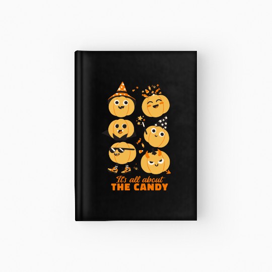 Halloween Pumpkin Cute Kids Candy Hardcover Journal