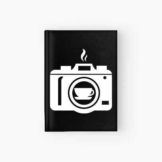 Photographer Camera And Coffee Lover Photography Hardcover Journal