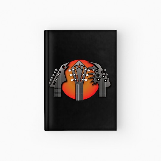 Three Metal Guitars Hardcover Journal